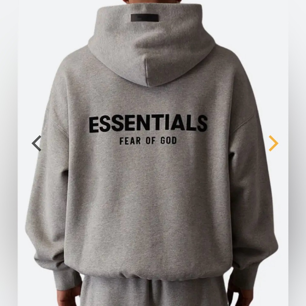 Essentials Fear Of God NWOT Dark Oatmeal Hoodie Size M Oversized Fit